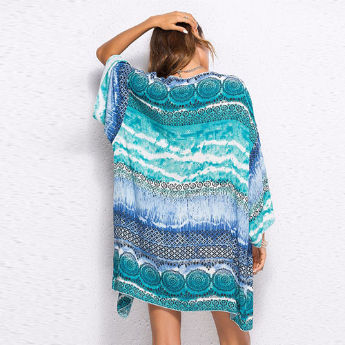 New Random Geo Print Kimono